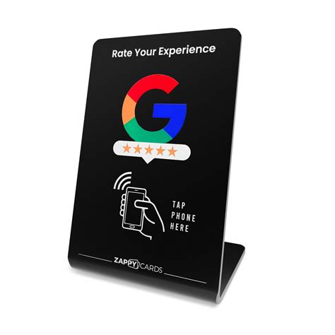 zappy Google review stand